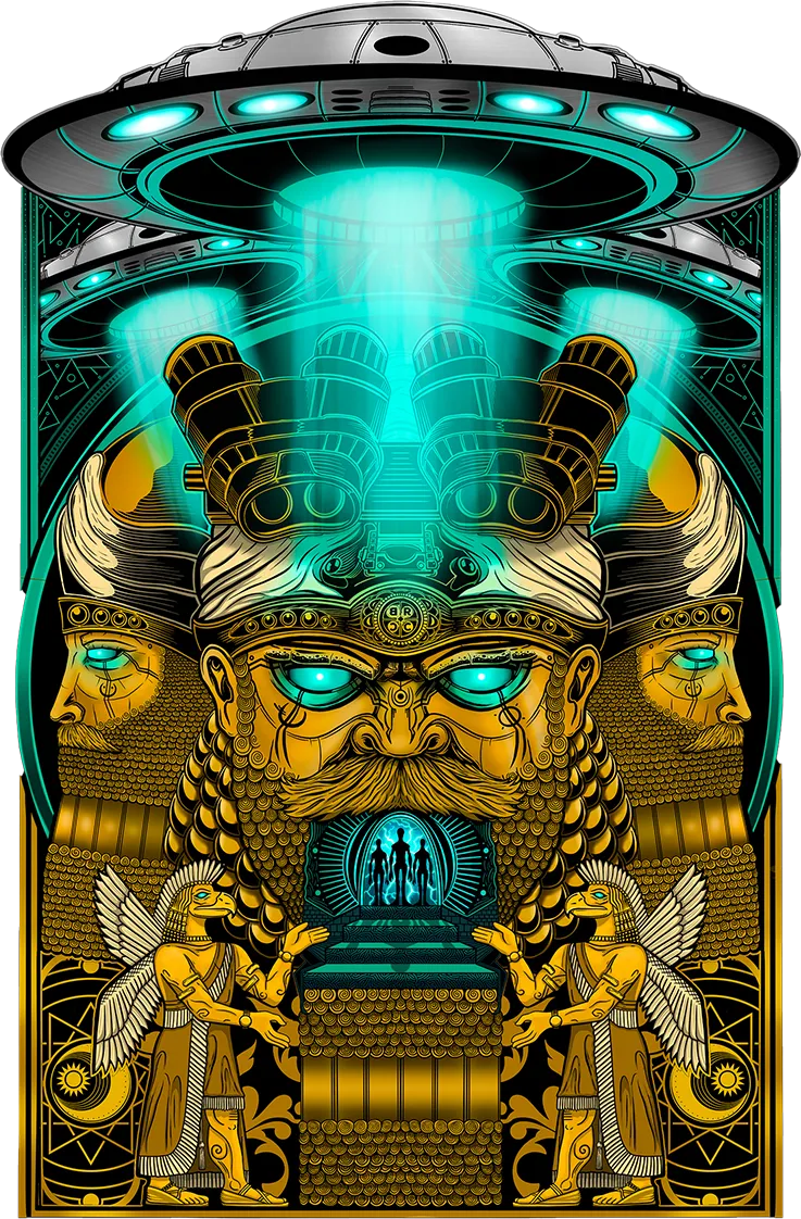Annunaki Gold ECS Sticker