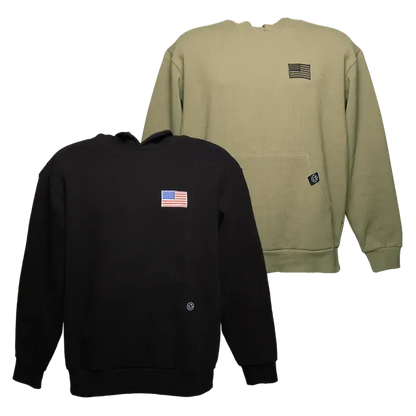 USA Flag Premium Heavyweight Pullover Hoodie