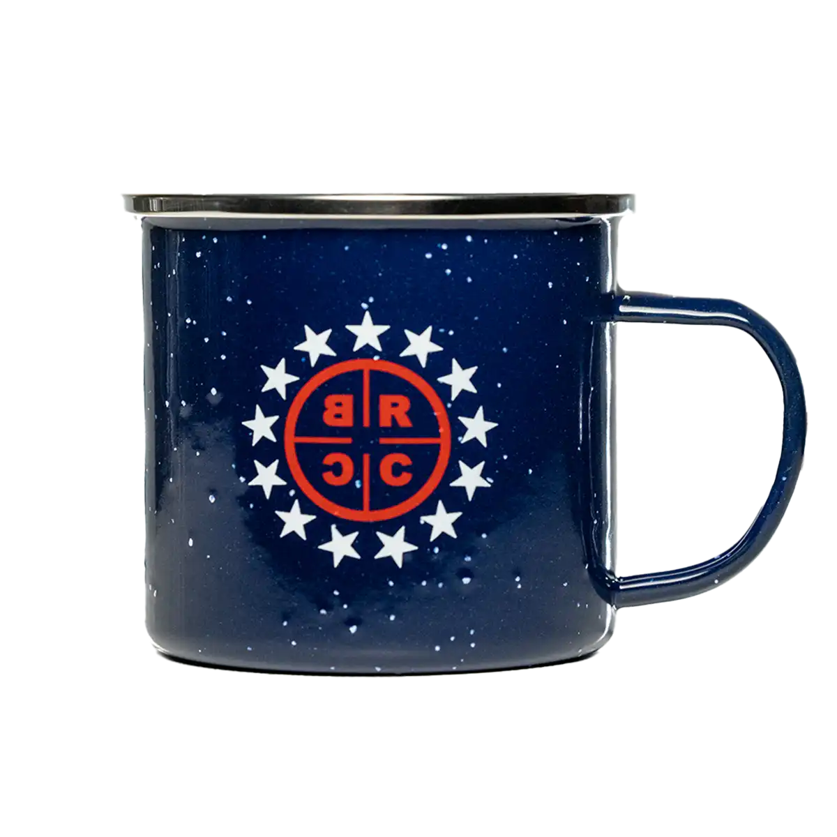 America's Coffee RWB Enamel Mug, 17 oz
